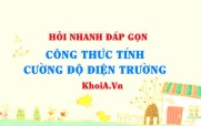 Công thức Cường độ điện trường của điện tích điểm tại một điểm lớp 11?